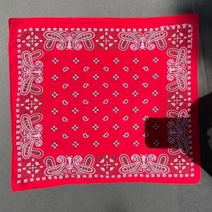 19” x 21” Vintage Red Cotton Bandana